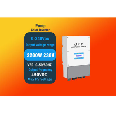 Solarpumpen-Inverter 2.2kw MPPT VFD für einphasiges