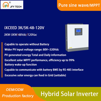 Hybrider Solarumrichter mit 80V-320V PV-Eingang und 5KW 120Vac-Ausgang